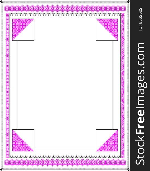 Vector border for illustration, appearance and design