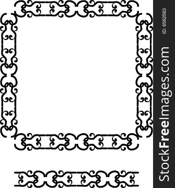 Abstract frame and border for your design