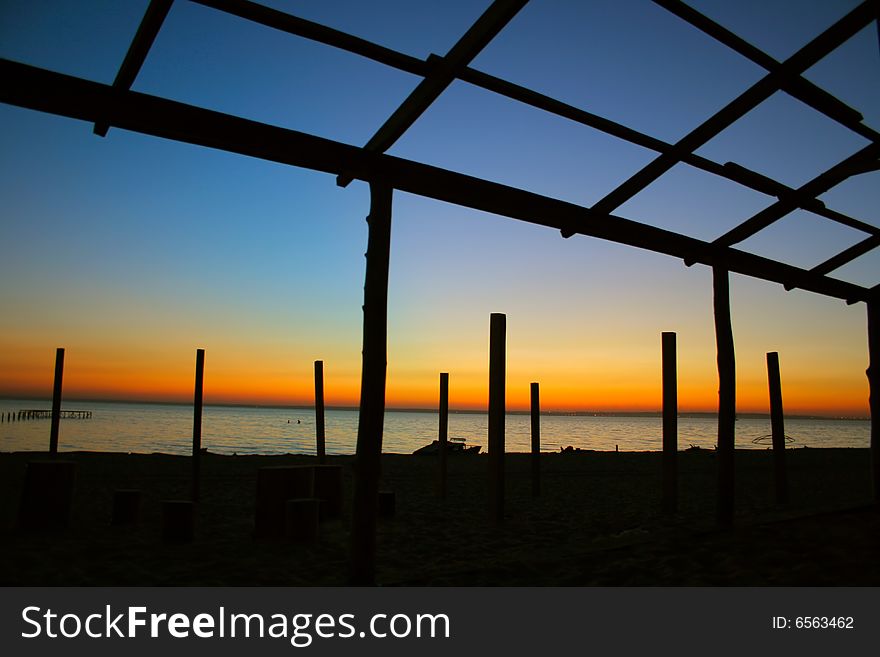 Seaside Evening Landscape