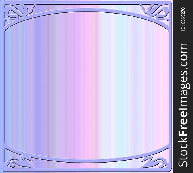 Square background with decorative frame and pastel colored gradient. Square background with decorative frame and pastel colored gradient