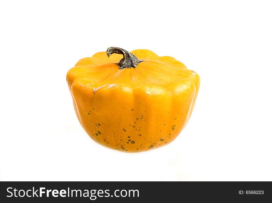 Pumpkin decorative on white backgound