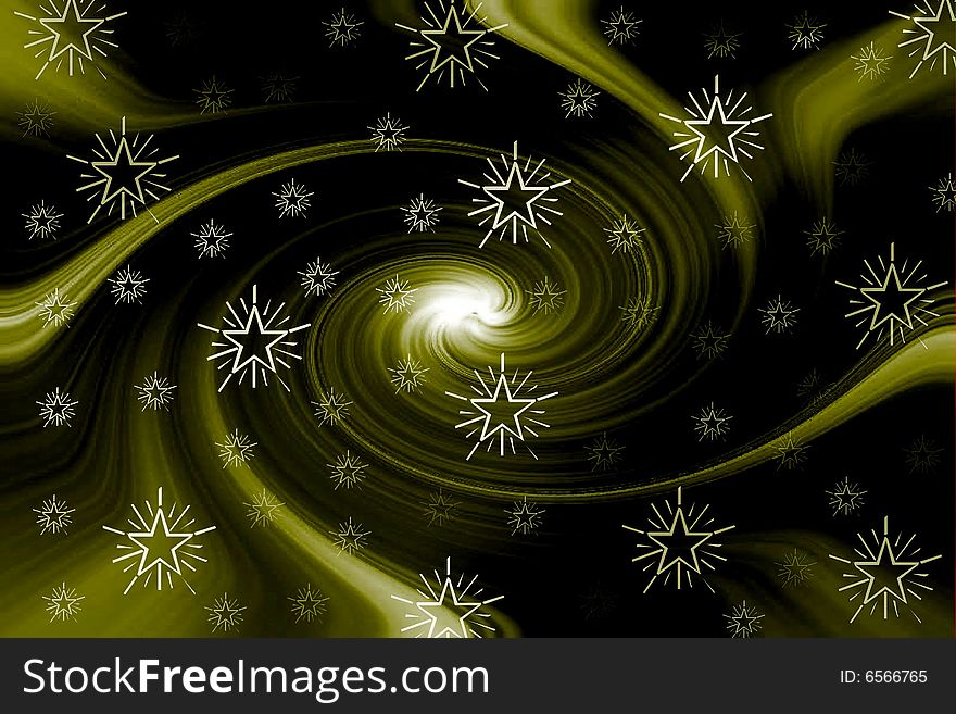 A christmas background with stars