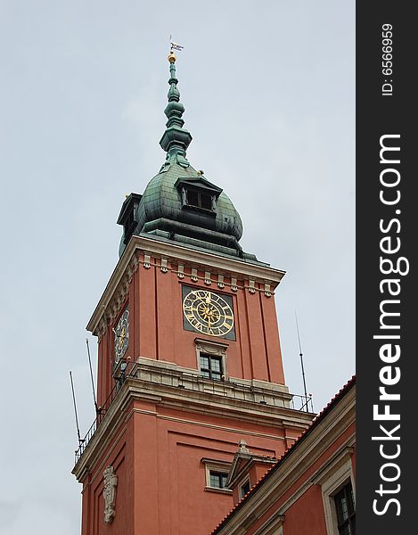 Old Building in Warsaw Poland that was totaly rebuilt after the war