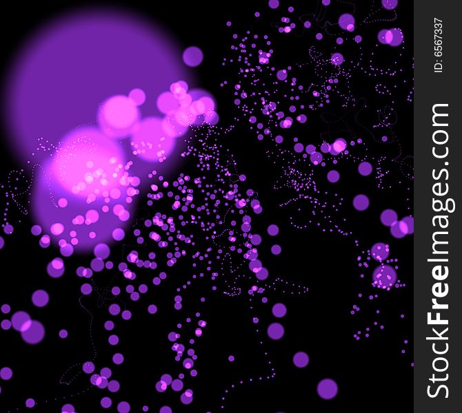 Violet Circles Background