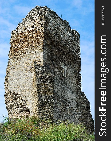 Ancient tower on the top of the hill. Ancient tower on the top of the hill