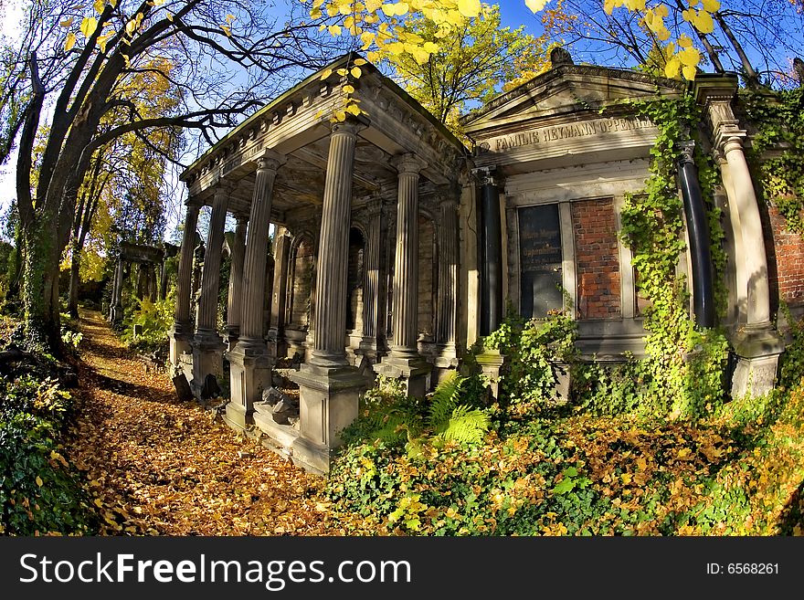 Jewish cemetery in Wroclaw, Poland