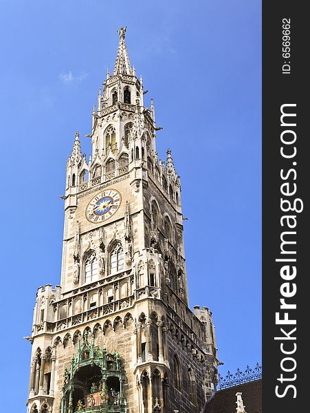 The city hall in marienplatz Munich