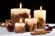 Romantic Candlelight Royalty Free Stock Images