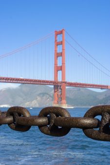 Chain Golden Gate Stock Images Chain Golden Gate Stock Images