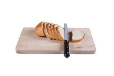 The Cut Bread On A  Board. Stock Photography