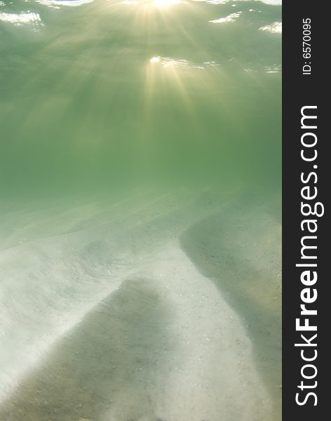 Underwater Beach Sunrays