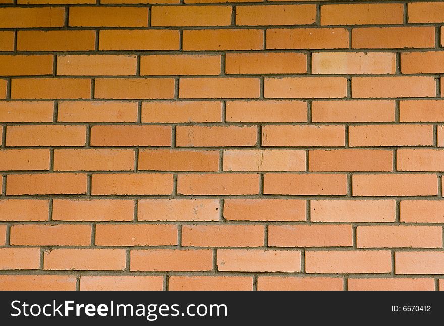 Background of red brick wall