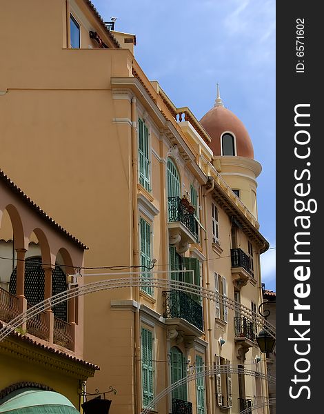 View of street from monaco, france. View of street from monaco, france