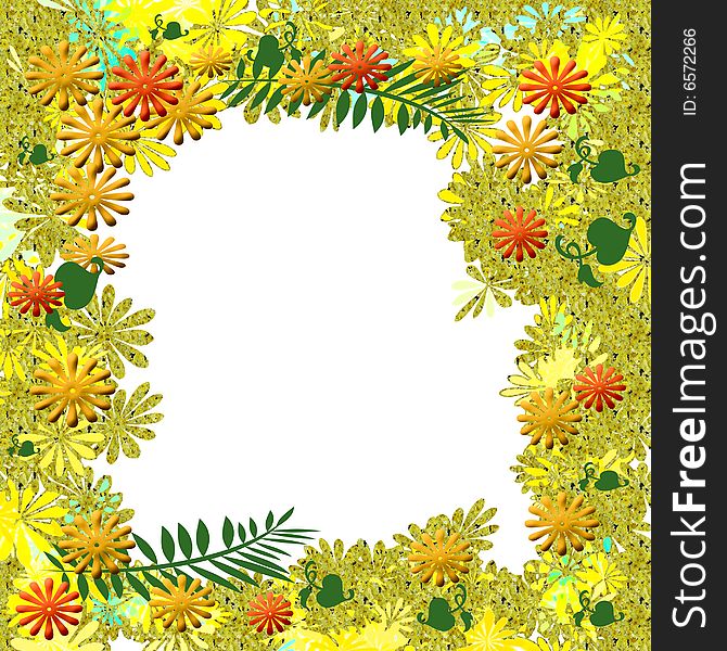 Autumn Garden Scrapbook Frame