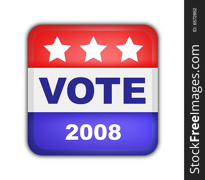 Button For American Presidential Elections