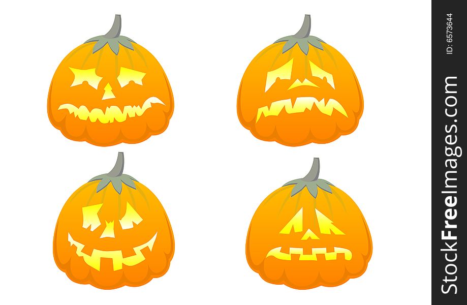 Vector graphic objects to celebrate helloween. pumpkin and fire. Vector graphic objects to celebrate helloween. pumpkin and fire