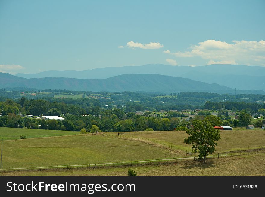 A rural landscape in East Tennessee. A rural landscape in East Tennessee