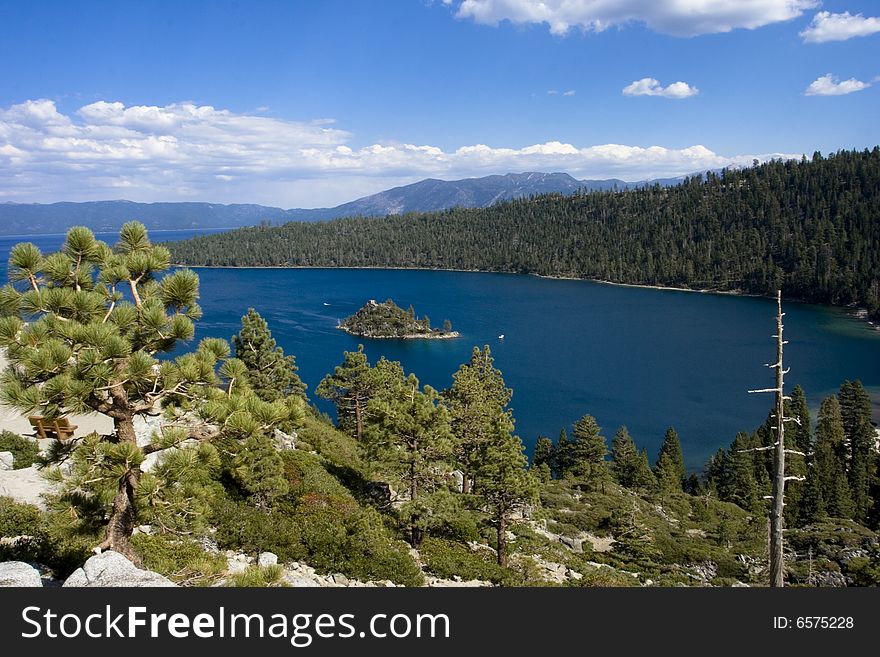 Landscape of lake tahoe