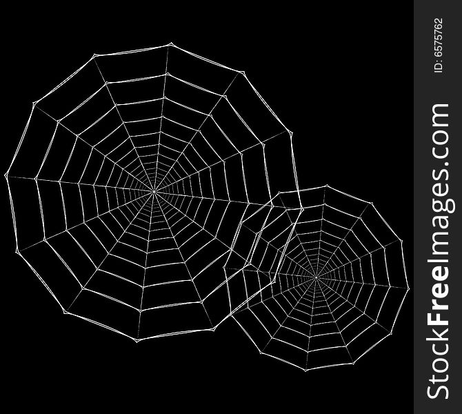 Illustration of a spider web