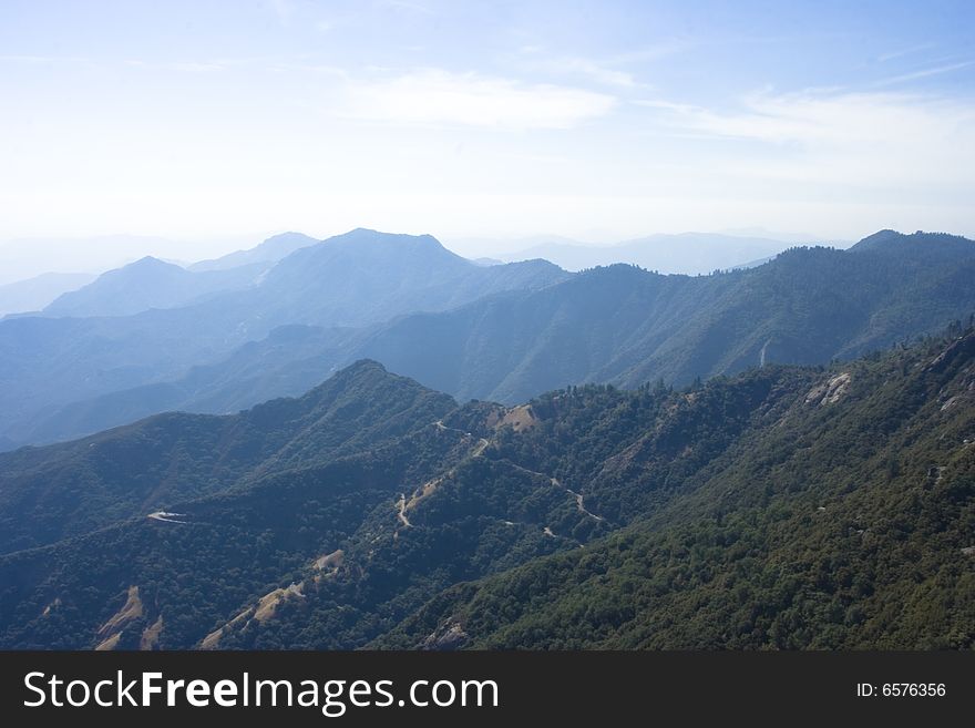 A spectacular view of mountains in California. A spectacular view of mountains in California