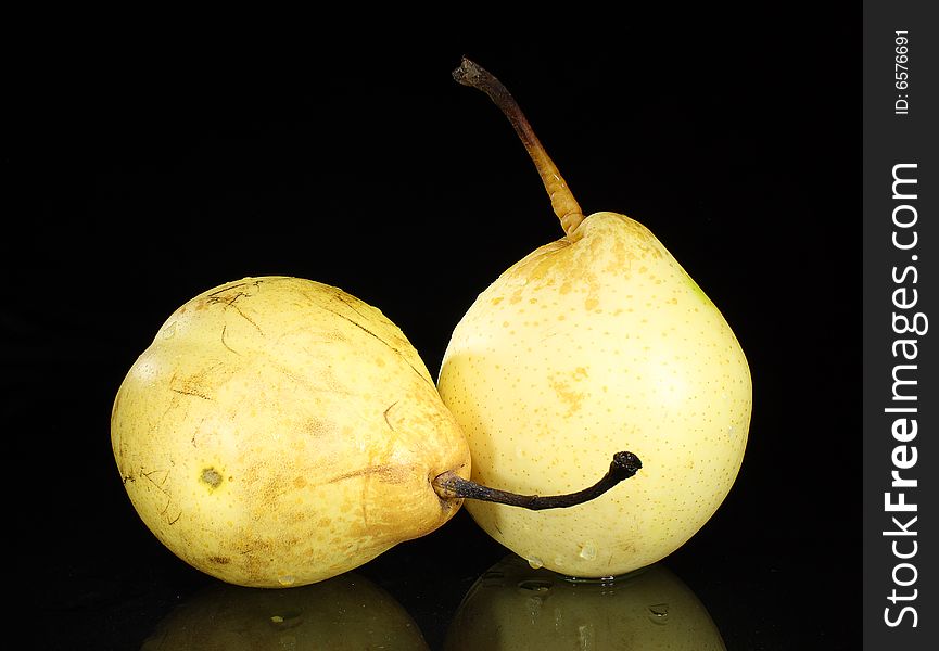 Fruit Pears on a dark background