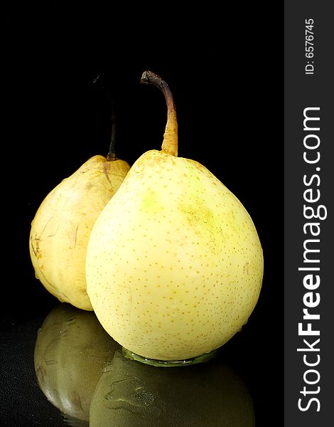 Fruit Pears on a dark background