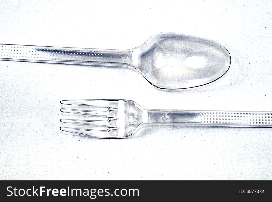 Plastic Spoon And Fork