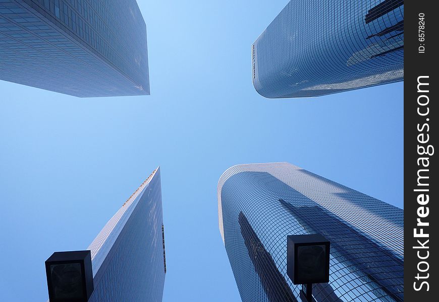 Downtown Los Angeles, High Rise September 2008. Downtown Los Angeles, High Rise September 2008