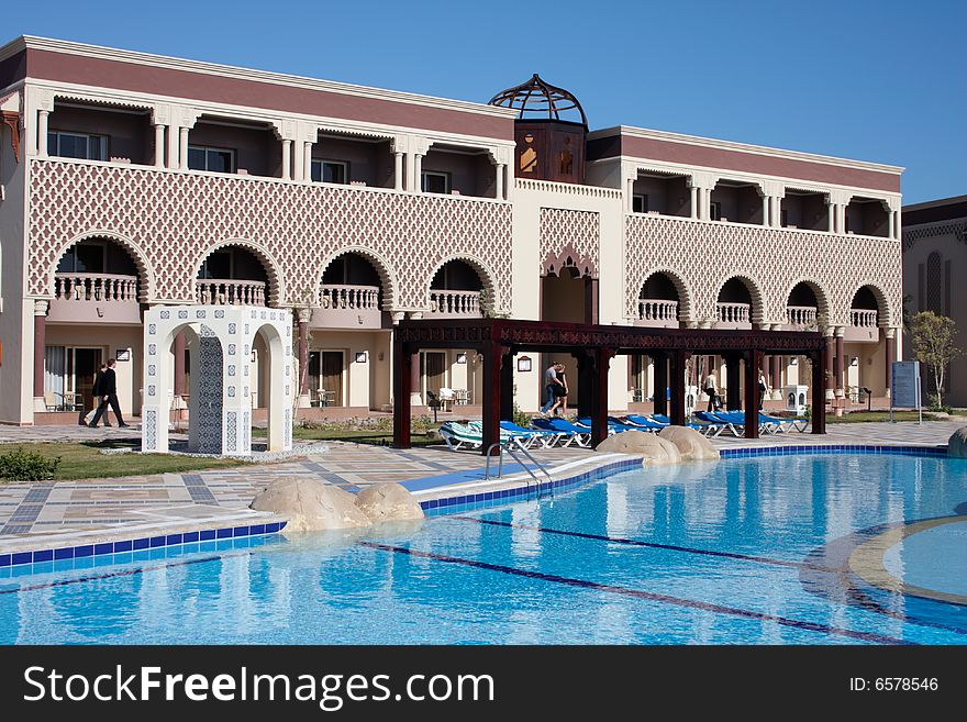 Swimming pool in egypt resort. Swimming pool in egypt resort