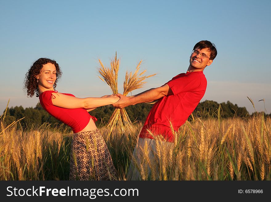 Pair Keeps For Hands Wheaten Field