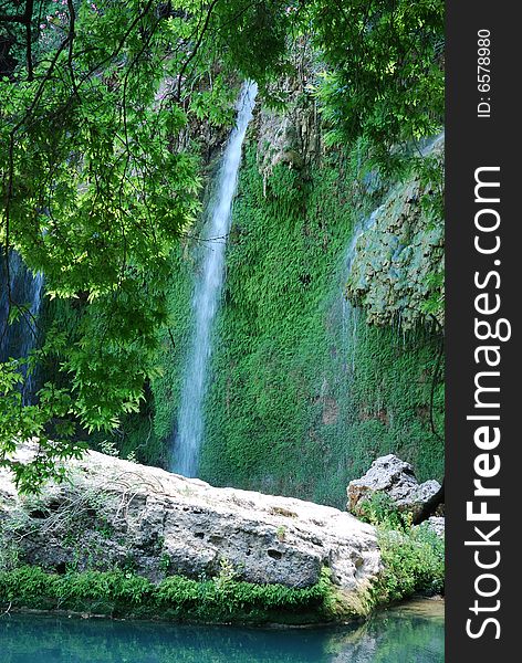 Exotic waterfall and river in Turkey. Exotic waterfall and river in Turkey