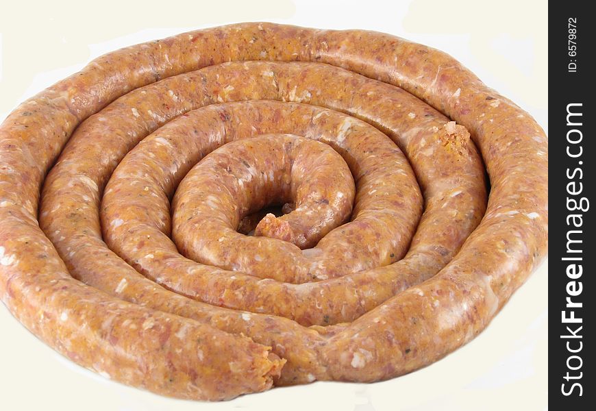 The griledl sausage close up