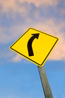 Road Sign Against Sky Royalty Free Stock Images Road Sign Against Sky Royalty Free Stock Images