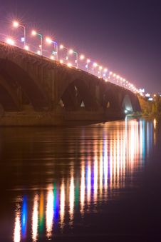 Bridge At Night Royalty Free Stock Photo Bridge At Night Royalty Free Stock Photo