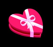 Heart Shaped Gift Box Stock Photography Heart Shaped Gift Box Stock Photography