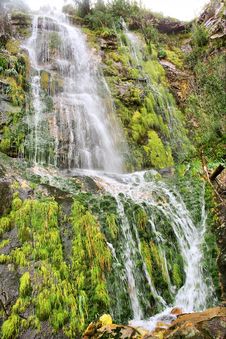 Waterfall In Mountains Stock Images Waterfall In Mountains Stock Images