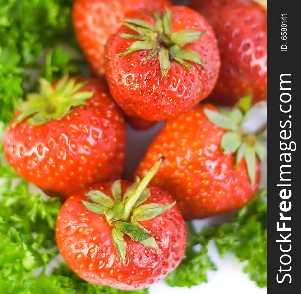 Strawberries background for your design