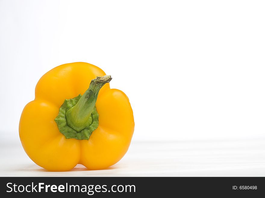 Crude pepper isolated on a white background