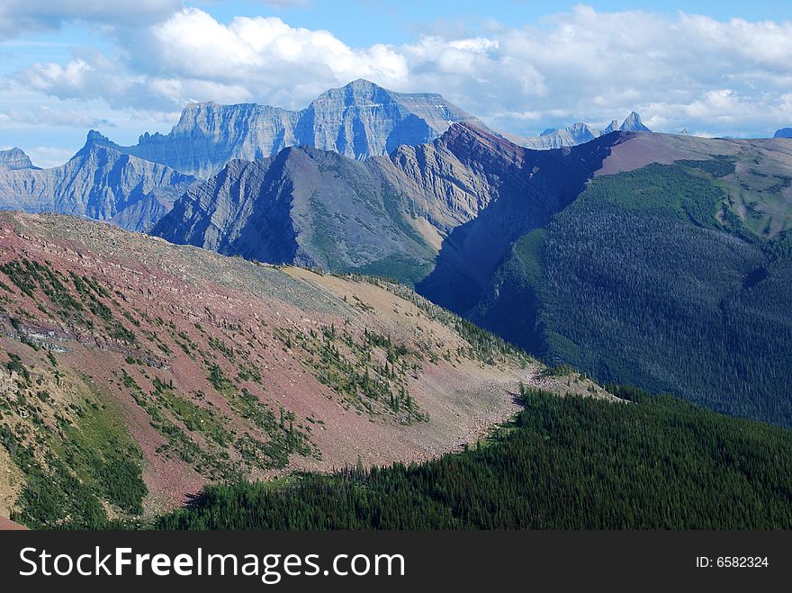 Moutain and trees