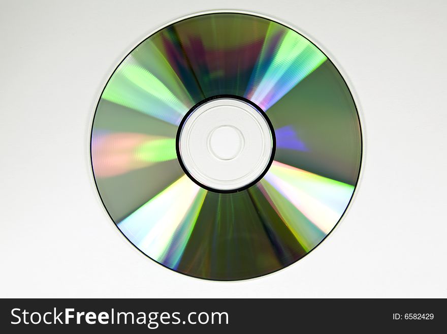 A close up of a single cd