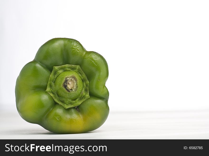 Crude pepper isolated on a white background