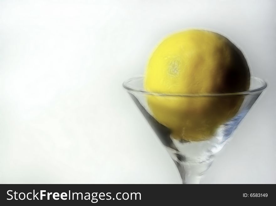 Liquor-glass And Lemon