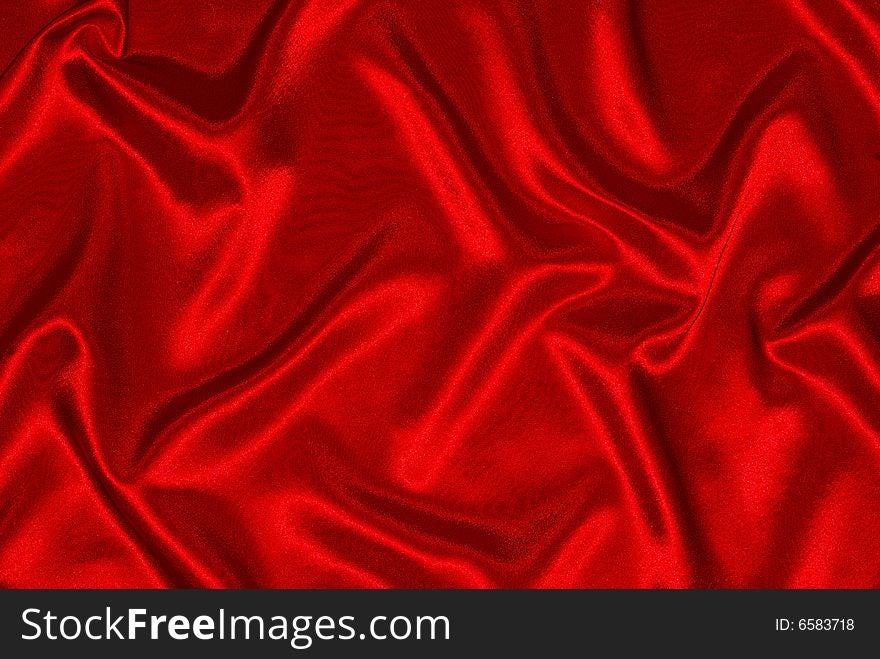 Elegant and soft red satin background. Elegant and soft red satin background