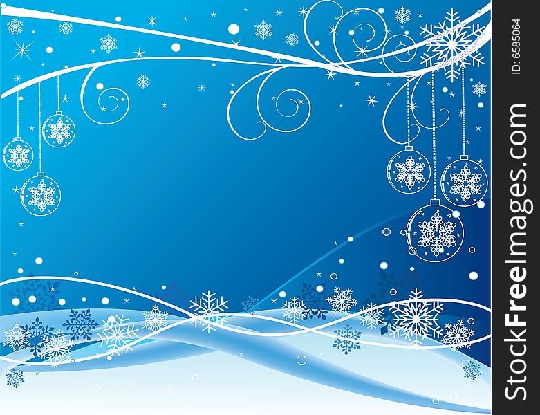 Blue winter vector design