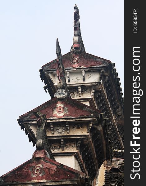 Firewall Of Shuang-gui Tang Temple