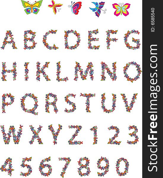 Butterfly ABC & Numbers