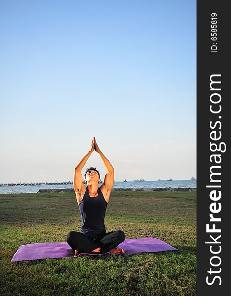 Man Performing Yoga 2