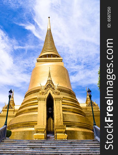 Famous travel destination of thailand grand palace