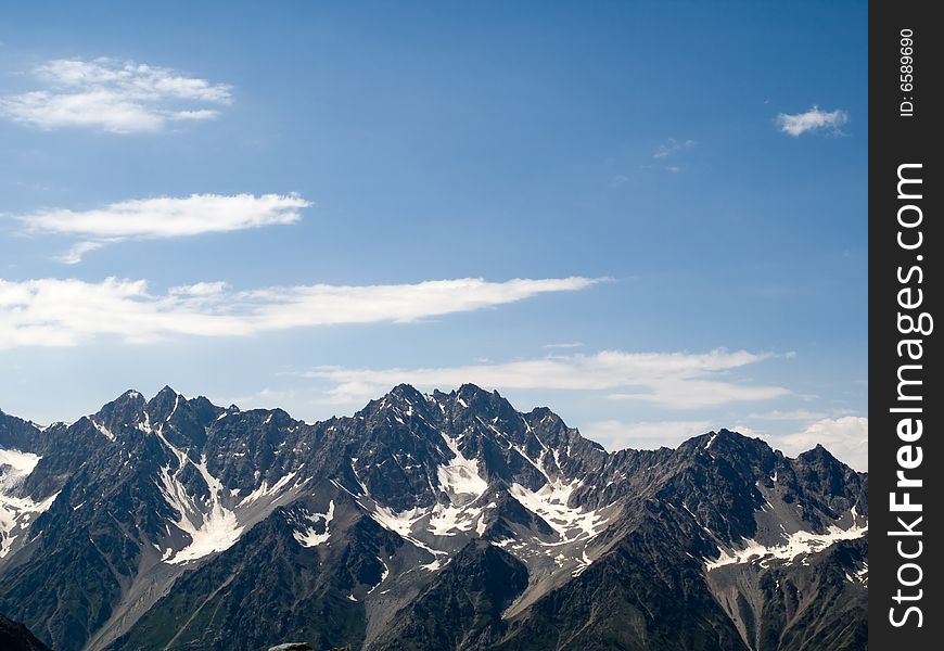 Mountains. Caucasus. Kabardino-Balkaria. Bezengi