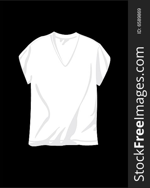 White t-shirt with detailed clipping path. White t-shirt with detailed clipping path